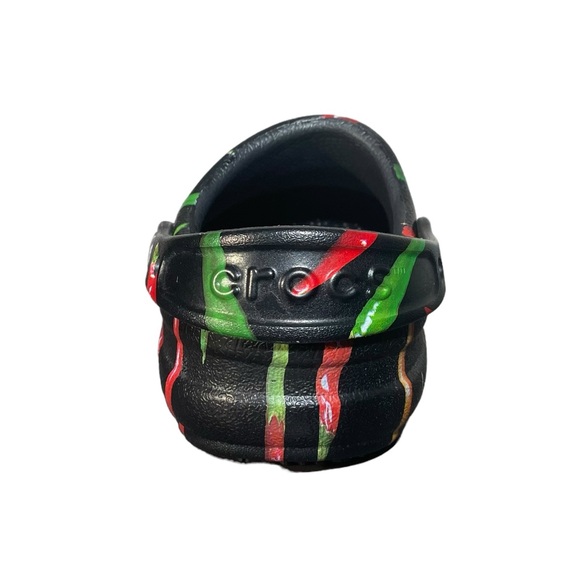 Crocs At Work Bistro Graphic Black Red Green Peppers Clog Size W4 M6 NWOT - Picture 5 of 9